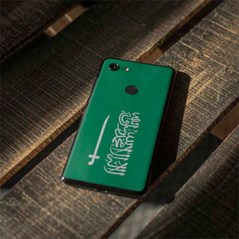 Saudi Arabia Flag Distressed Google Pixel 3 Skin